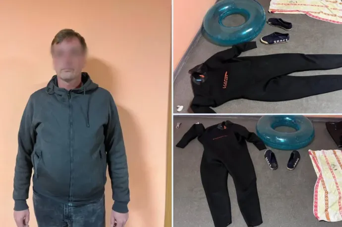 Békaemberként álcázva akart beúszni Ororszországba egy szlovák férfi. Nem sikerült neki.