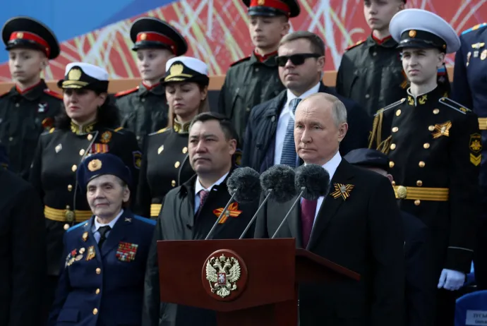 Vlagyimir Putyin ünnepi beszéde – Fotó: Sputnik / Gavriil Grigorov / Reuters
