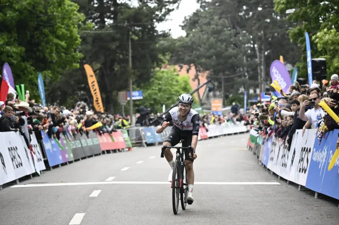 Marc Hirschi szakaszgyőzelmével megszerezte a sárga trikót is a Tour de Hongrie-n – Fotó: tdh.hu