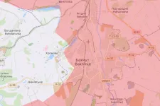 Térképen, hogy áll most a front Bahmutban