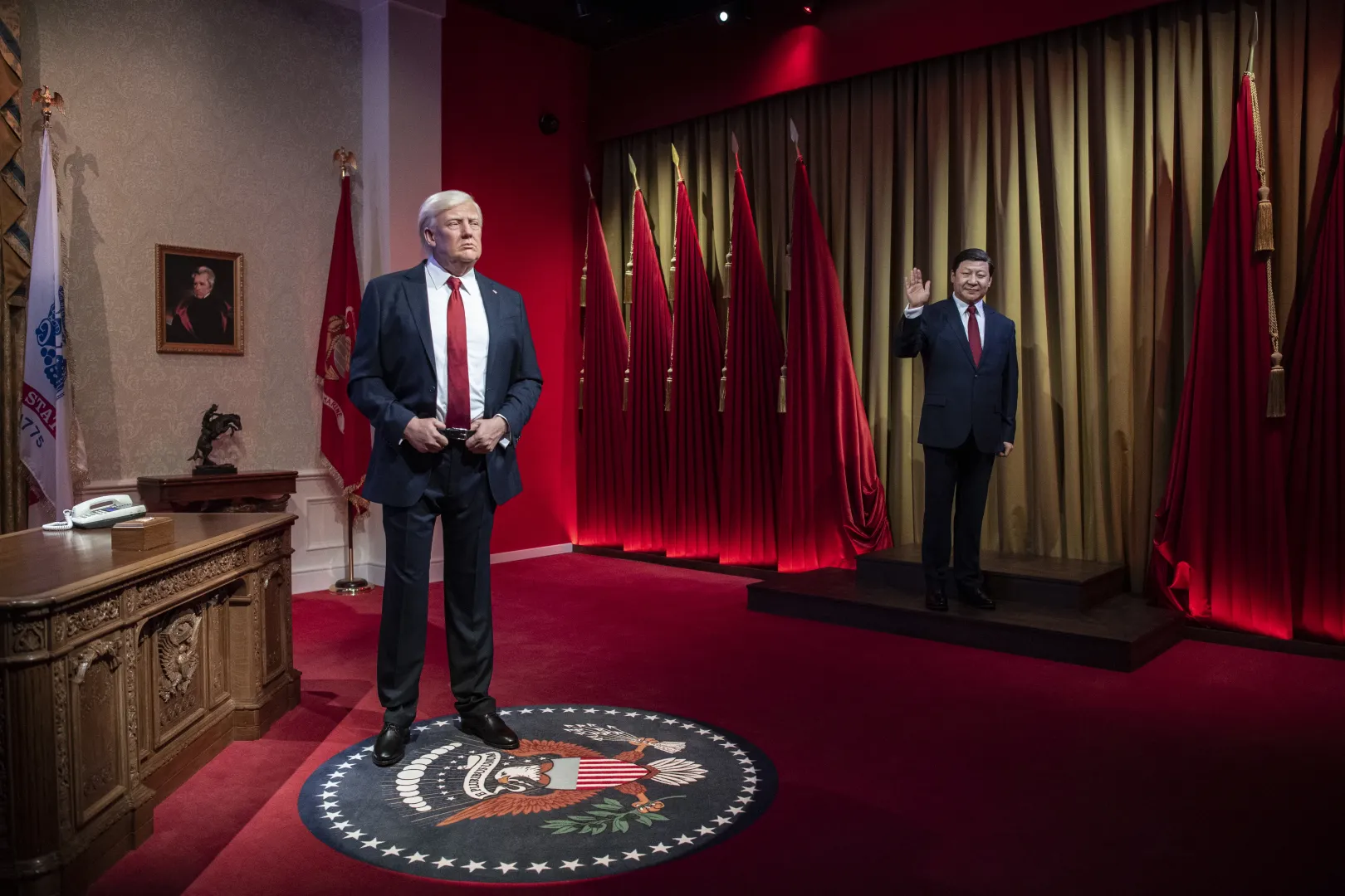 Donald Trump és Hszi Csin-ping – Fotó: Bődey János / Telex
