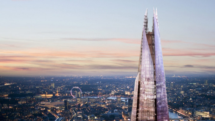 A The Shard tornyának csúcsa. Kép: TheViewFromTheShard.com