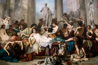 Tényleg a vomitóriumban hánytatták magukat lakoma közben az ókori rómaiak, hogy több étel férjen beléjük?