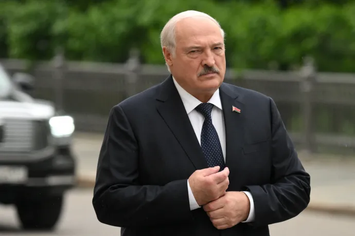 Alekszandr Lukasenko az Eurázsiai Gazdasági Tanács moszkvai ülése előtt 2023. május 25-én – Fotó: Ilya Pitalev / Kremlin / Sputnik via Reuters