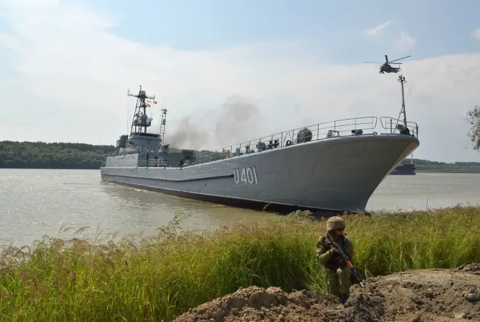 A Jurij Olefirenko hadihajó – Fotó: Ukrán Védelmi Minisztérium