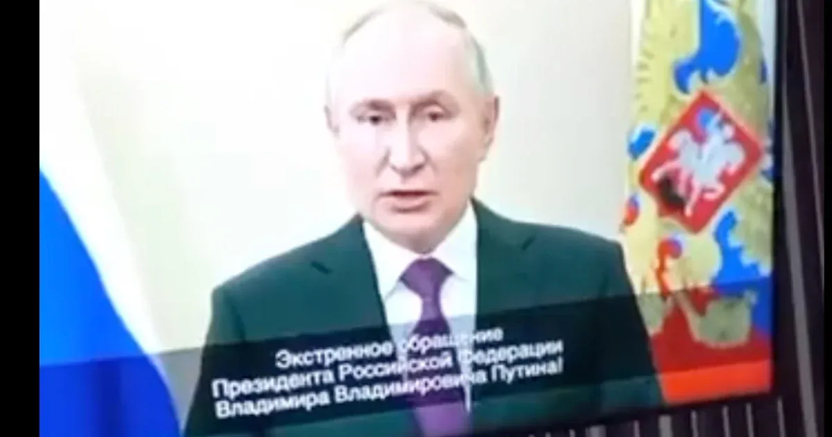 Hamis Putyin-beszéddel hekkelték meg Oroszország nyugati határán a tévé- és rádióadókat