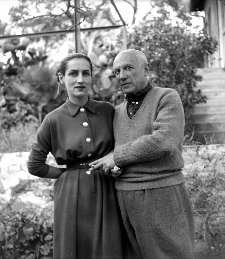 Françoise Gilot és Pablo Picasso 1952-ben – Fotó: Roger Viollet / Getty Images