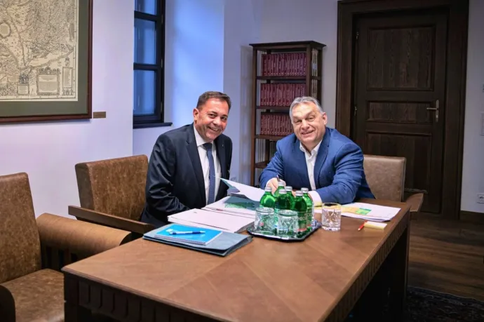 Pócs János és Orbán Viktor a Karmelitában – Fotó: Pócs János / Facebook