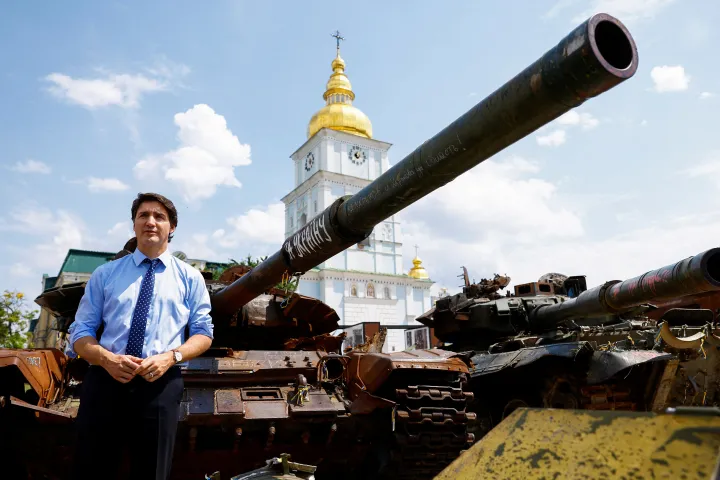 Trudeau Kijevben Fotó: Valentyn Ogirenko