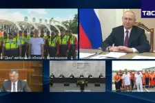 Putyin online vett részt a neki rendezett útavatási ceremónián