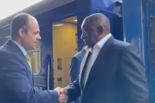 Megérkezett a Dél-afrikai Köztársaság elnöke Ukrajnába