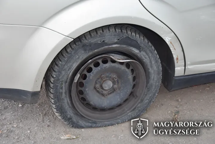 A bűncselekménnyel érintett jármű – Fotó: Magyarország Ügyészsége