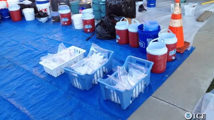 Riverside-ban azóta is lepleznek le metamfetaminlaborokat, ez egy 2014-es fogás – Fotó: ice.gov