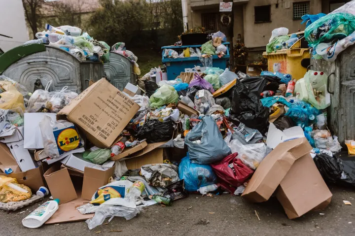 Első napján egy egész szeméthegyet begyűjtött Marosvásárhely új hulladékgazdálkodási szolgáltatója