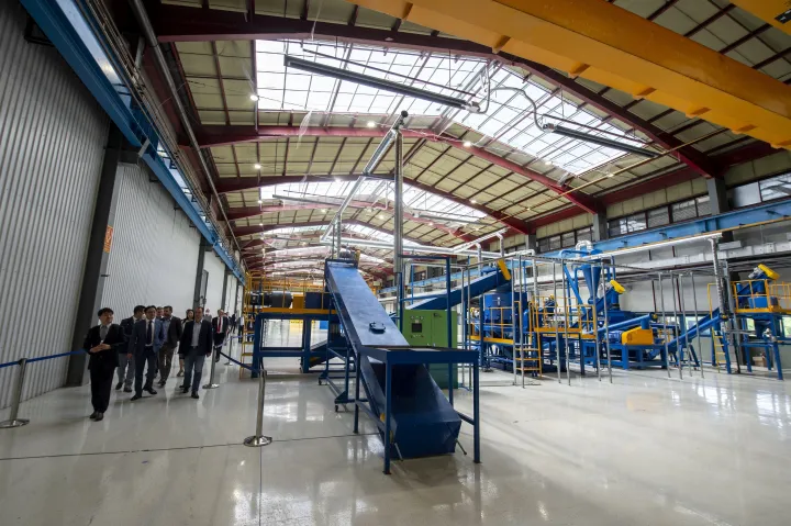 Second factory of SungEel HiTech Hungary Kft.  In the Bátonyterenye industrial park on its opening day, July 7, 2021 Photo: MTI/Péter Komka