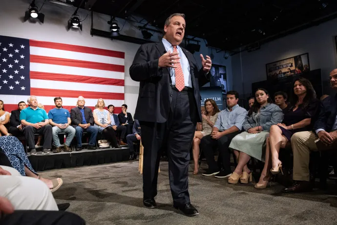Chris Christie volt New Jersey-i kormányzó mielőtt bejelenti, hogy indul az elnökségért 2023. június 6-án – Fotó: Joseph Prezioso / AFP
