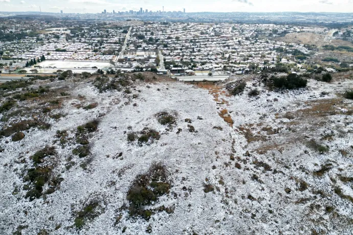 Tizenegy év után ismét havazott a dél-afrikai Johannesburgban