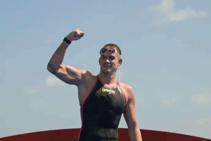 Rasovszky Kristóf világbajnoki ezüstérmes a nyílt vízi úszók 10 kilométeres versenyében