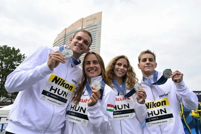 Vizes vb: ezüstérmes a nyílt vízi úszó magyar csapat