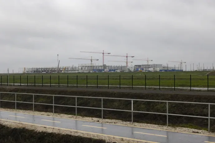 The new BMW factory construction site near Debrecen in January 2023 – Photo by Lujza Hevesi-szabó / Telex