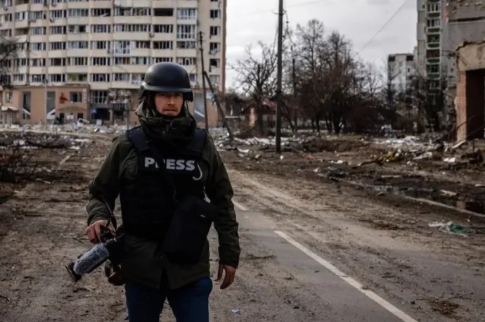 Megsérült az AFP újságírója egy orosz dróntámadásban