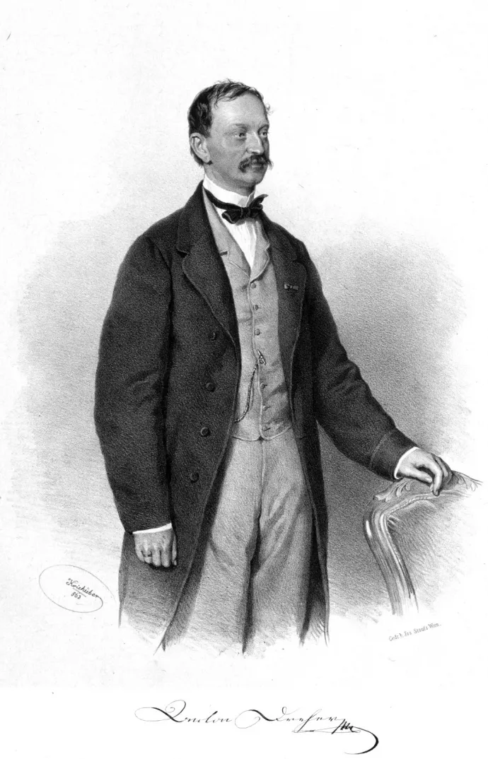 Korabeli portré Dreher Antalról – Forrás: Österreichische Nationalbibliothek / Wikimedia Commons