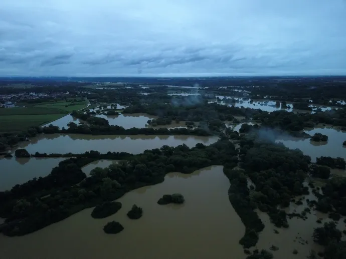 Több folyónkon is rekord vagy rekord közeli vízállást mértek – Fotó: Országos Vízügyi Főigazgatóság / Facebook