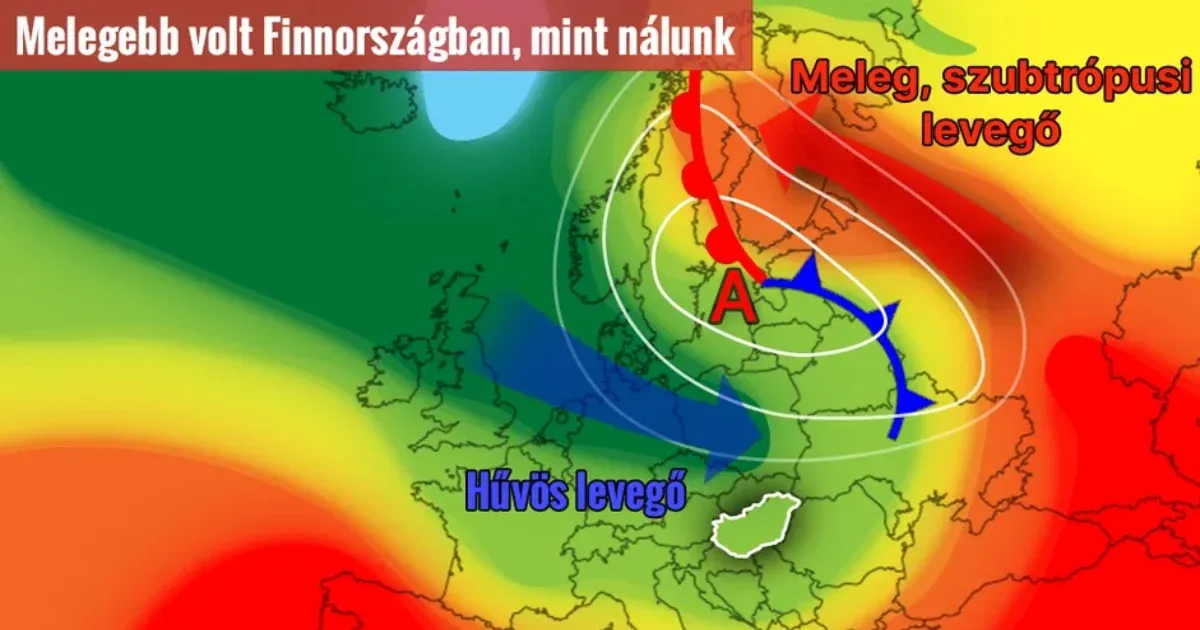 Jön még egy gyenge hidegfront, de utána visszatér a nyár