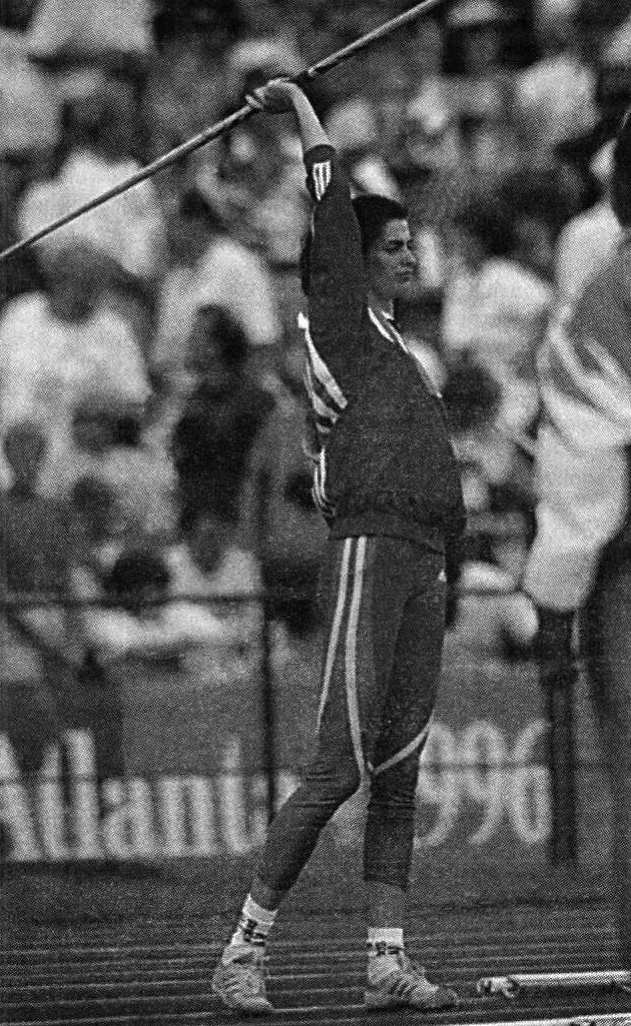 Ináncsi Rita az atlantai olimpián 1996-ban – Fotó: Új Magyarország, 1996. július,177. szám / Arcanum Digitális Tudománytár