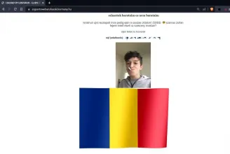 Feltörtek egy kormányzati weboldalt, román zászló lobogott rajta