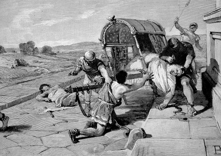 Egy 19. századi illusztráción Marcus Tullius Cicerót megölik Marcus Antonius katonái – Fotó: Bildagentur-online / Universal Images Group / Getty Images