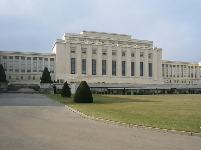 A Nemzetek Palotája Genfben. Ez volt a Népszövetség székháza 1933-tól a megszűnésig. Ma az ENSZ genfi irodája – Forrás: Wikipédia