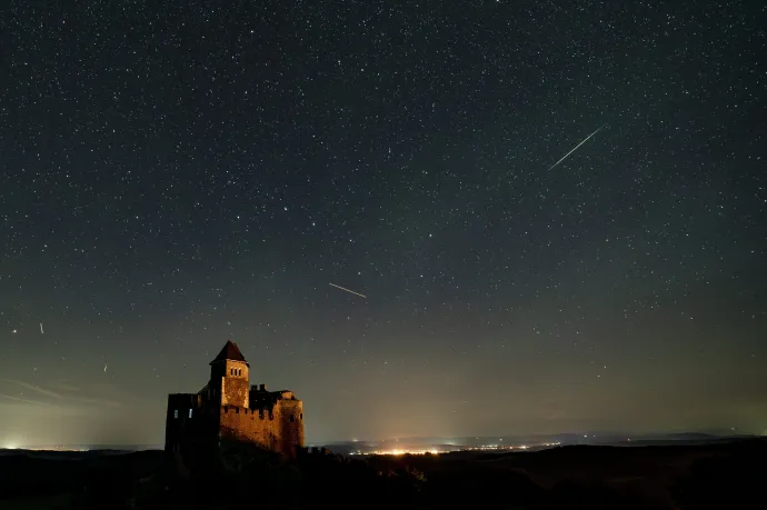 A Perseida meteorraj 2023. augusztus 13-án – Fotó: Komka Péter / MTI