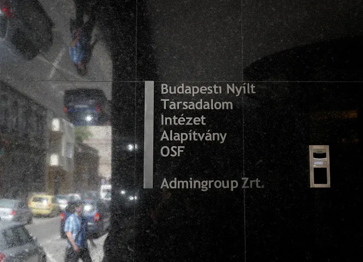 The building housing the Open Society Foundations' Budapest office in Budapest on 10 May 2018 – Photo by László Balogh / Getty Images