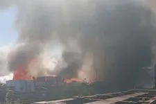 Tűz ütött ki egy oroszországi áruraktárban