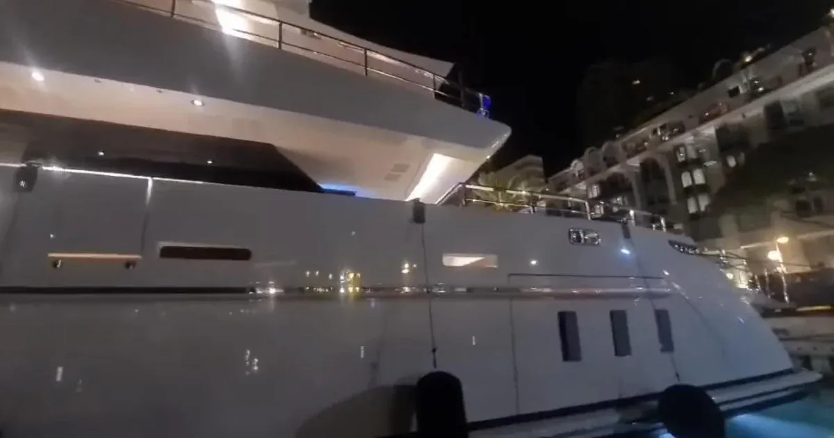 After France, Mészáros is once again floating off the Italian coast with her luxury yacht