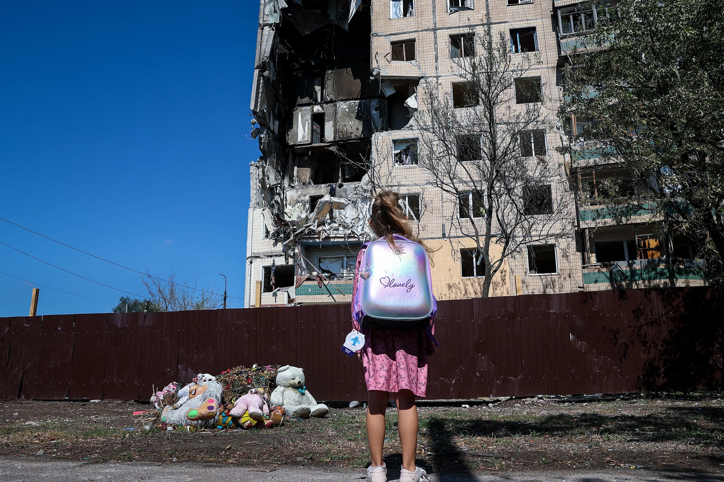 The residential building hit on 31 July in Kryvyi Rih – Photo: István Huszti / Telex