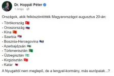 Katar, Oroszország, Kína: ők köszöntötték fel Magyarországot augusztus 20-án, na és vajon a lengyelek?