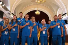 Karácsony ukrán atlétákat fogadott Ukrajna 32. születésnapján