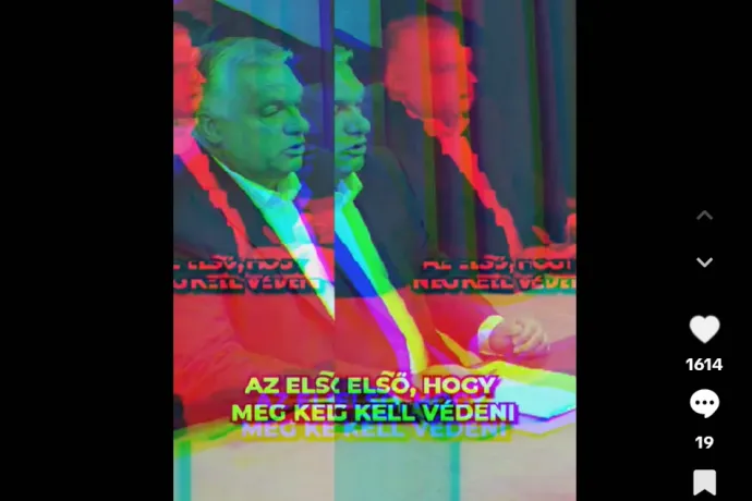 Olyan ijesztő Orbán Tiktok-videója, hogy a fal adja a másikat
