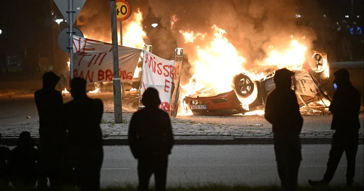Demonstrators clashed with police in Malmö after an anti-Islam activist burned a Quran