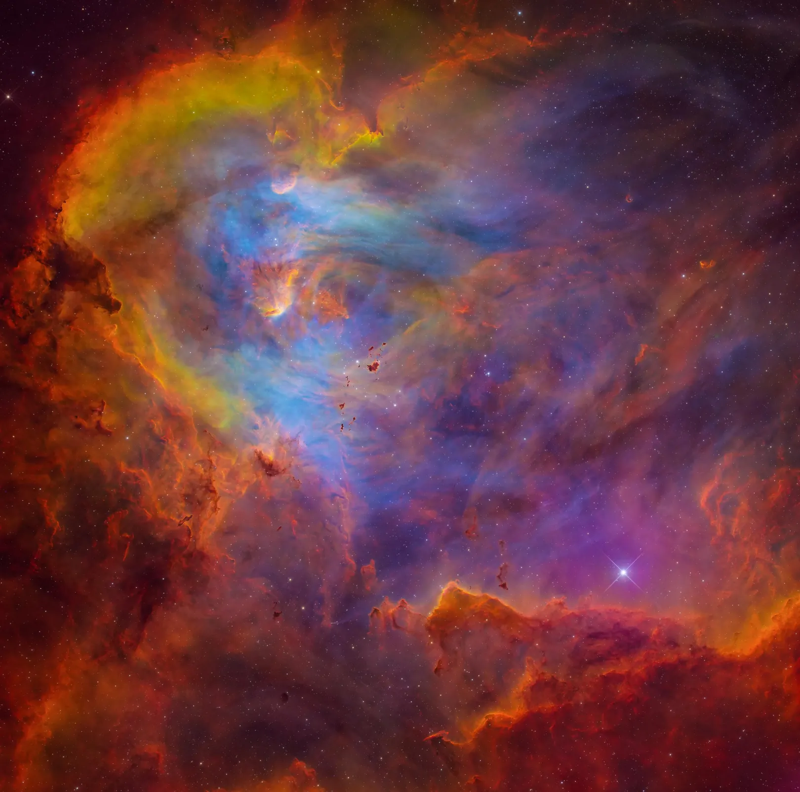A Futó Csirke Nebula – Fotó: Zsunvej Hszü (Runwei Xu) és Pinjü Vang (Binyu Wang)
