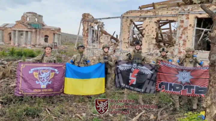 Ukrán katonák Kliscsivkában szeptember 17-én – Fotó: Colonel General Oleksandr Syrskyi, Commander of Ground Forces / Reuters