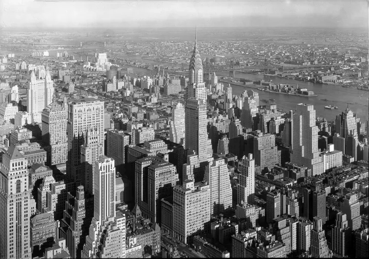 A Chrysler Building és környezete 1932-ben – Fotó: Gottscho-Schleisner Collection / Library of Congress – Reproduction Number: LC-DIG-ppmsca-05841