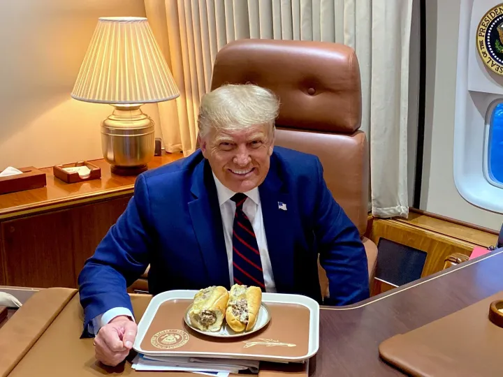 Trump elnök gyakran szendvicsezett – Fotó: Donald Trump / Facebook