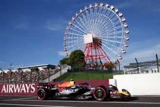 Verstappen nagyon odacsapott a mezőnynek Japánban, fél másodperc előnnyel nyerte az F1-időmérőt