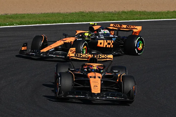 Nagy versenye volt a két McLarennek Szuzukában – Fotó: Clive Mason / Getty Images
