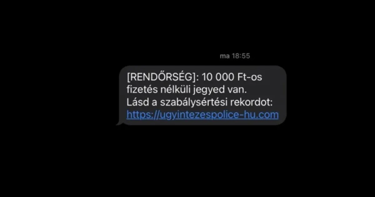 A rendőrség nevében küldözgetnek sms-eket adathalász csalók