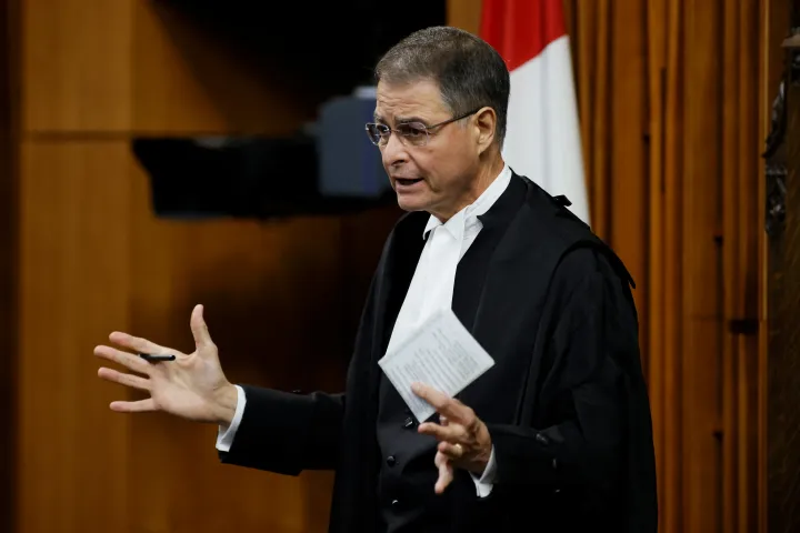 Anthony Rota, a kanadai alsóház elnöke – Fotó: Blair Gable / Reuters