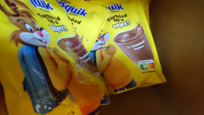 Nutri-score jelöléssel ellátott kakópor egy budapesti Penny üzletben. Fotó: G7